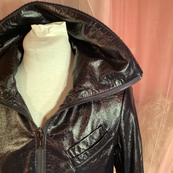 Alice + Olivia Patent Leather Jacket - Picture 7 of 10